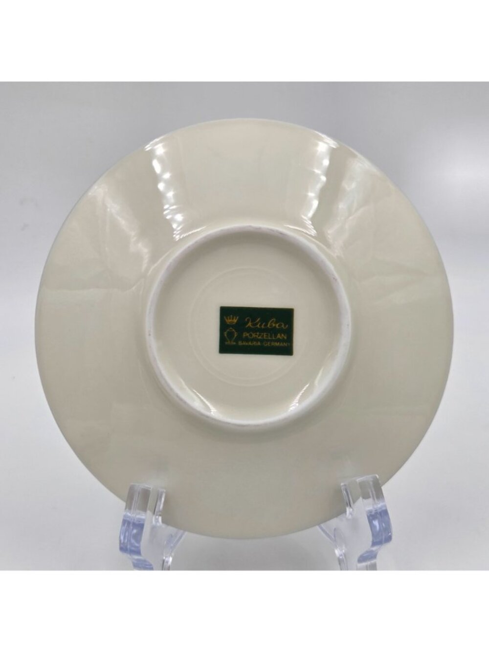 Kuba Porzellan Horst Kuba Set of 4 Espresso Demitasse Cup Saucer Gold Trim - Picture 6 of 13